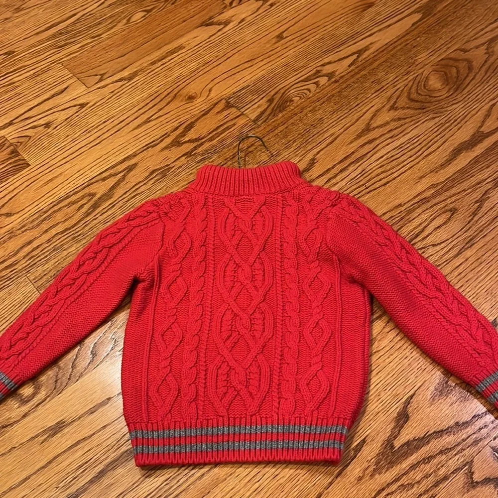 Baby Gap Boy’s Red Sweater With Stripes Size 4T